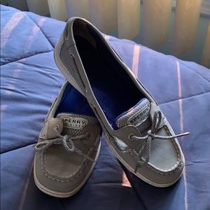 Gray Sperry Top-Slider Boat Shoes